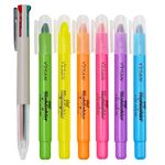 YISAN Bible Highlighters and Pens No Bleed,Bible Study Supplies,6 Gel Highlighters and Multicolor Pen for Journaling,Dry Markers,70603