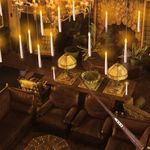 Floating Candles with Wand, 20 PCs Magic Hanging Candles with 21 AAA Battery, Flickering Warm Light Flameless LED Candle with Wand Remote, Window Taper Candle Set for Halloween Decoration Theme Party