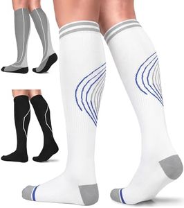 FuelMeFoot 3 Pack Compression Socks for Women & Men Circulation - Best for Medical,Running,Athletic