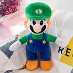 cherubs big size cute luigi character soft stuffed plush toy for kids, girls gift (40cm; large)- Multi color