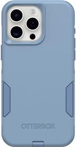 OtterBox Funda para iPhone 15 Pro MAX (Solo) Commuter Series, Mezclilla crujiente (Azul), Delgada y Resistente, Apta para Bolsillo, con protección de Puerto