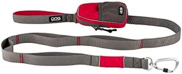 DOG Copenhagen Urban Trail Leash - Strong Dog Lead for Small, Medium and Large dogs - Padded Handle and Aluminum Carabiner - Puppy Lead, Classic Red, Size L