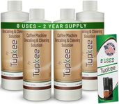 Coffee Machine Descaler Descaling Solution - Made in the USA - 2 Uses Per Bottle – Universal Cleaning Descaler for Keurig, Nespresso, Breville, Delonghi Coffee Makers & Espresso Machines – Pack of 4