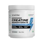 Wellcore Pure Micronised Creatine Monohydrate Powder (Unflavoured, 33 Servings) | Rapid Absorption | Enhanced Muscle Strength & Power