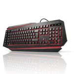 aLLreLi K9500U LED Backlit Gaming Keyboard Black (UK Layout)