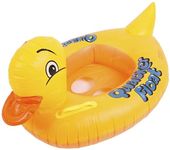 Zest 4 Toyz Pool Party Swimming Rings for Kids Inflatable Ring Duck Swim Learning Float Tube for 3+ Years Girls and Boys (Orange)