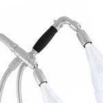 High Sierra Showerheads® - Solid Metal 1.25 GPM Ultra Low-Flow 4-Way Classic Shower Head and Handheld Combination w/Slip-Free Grip & Protective Nylon Insert - Chrome