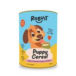 ROBUST Puppy Cereal Recipe(Original Recipe) | Daily Food for Puppies & Kittens | with Probiotics & Natural Ingredients | 100% Vegetarian | New Pack (450g)