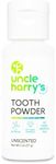 Uncle Harry's Unscented Tooth Powder | Alkalizing All Natural Enamel Support for Sensitive Teeth | No Essential Oils | Powder Toothpaste for Gum Health & Fresh Breath (2 oz)