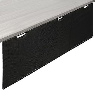 VIVO Black 152cm Under Desk Privacy And Cable Management Organizer Sleeve, Wire Hider Kit Panel System (Desk-Skirt-60)