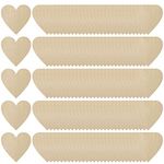 Shapenty 150PCS Blank Wooden Heart Unfinished Slices Discs Embellishment for Wedding Centerpieces Table Scatter Decoration Reception Homemade Crafting Christmas Valentine Ornaments (1.6 Inch)