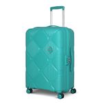 American Tourister Polypropylene (PP) Hardside 4 Spinner Wheels Trolley Amt Instavibe+ Sp68 Mint, Medium, Green