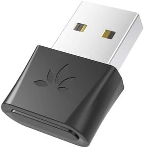 Avantree DG80 Adattatore SOLO audio USB Bluetooth 5.0 per PC PS4 PS5 Windows Mac, nessuna del driver richiesta, dongle a bassa latenza AptX per musica & chiamate, funziona con cuffie e altoparlanti