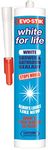 EVO-STIK White for Life, Shower & Bathroom Sealant, Stops Mould, Stays Looking White