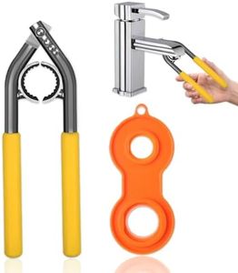 Zamety 2 Pezzi Chiave Rompigetto Rubinetto, Métal Chiave Aeratore Rubinetto per 21,5-27mm Ugelli di Miscelazione Set, Plastica Chiave Aeratore Rubinetto per Aeratori 20/22/24/28mm per Rubinetti