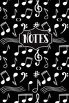 Notes: Music Notes Pattern Black Ba