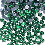 HTVRONT Green Hotfix Rhinestones, 1440pcs - Bright Color & Shining Flatback Rhinestones for Crafts & Decoration, 4.6-4.8mm