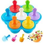 Ice Lolly Moulds Silicone, Mini Popsicle Mold for Children,Silicone Ice Lolly Moulds,Reusable Ice Lolly Moulds Ice Lolly Makers, Popsicle Moulds for Kids- Food Grade, BPA Free, Dishwasher Safe