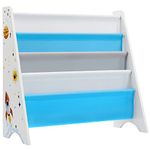 SONGMICS Kids’ Bookcase, Book Storage Shelf Organiser, with Anti-Tip Kit, White UGKR72WT