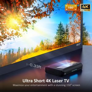 NexiGo Aurora Pro 4K Laser Projector – Ultra HD Home Theater