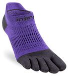 Injinji Women's Run Lightweight No-Show Toe Socks, Nightscape, M-L