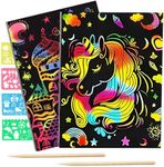 Scratch Paper Art Set for Kids: 20 