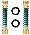 Cbumane Garden Hose Protector,Garden Hose Connector,Hose Extension Adapter, Hose Kink Protector with Coil Spring, 2 Pack