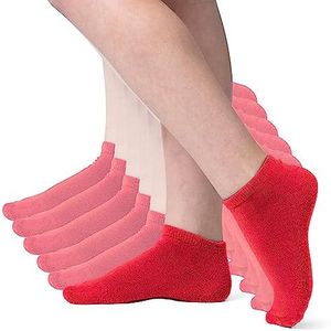 Silky Toes Kids Rayon Bamboo Ankle Socks Athletic Seamless Toe with Cushion, 3-6 Pairs Boys Girls No Show Socks