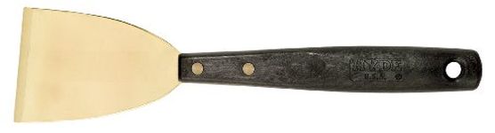 Hyde Tools 12055 3-Inch Brass Chisel Scraper with Long Handle