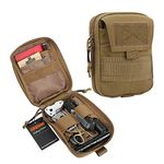 EXCELLENT ELITE SPANKER Molle Admin Pouch Military Utility Tool Pouch EDC Molle Pouchs Gadget Waist Bags(Coyote Brown)