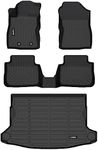 HAFIDI® Floor Mats & Cargo Liner Set Fit for 2024 2025 Subaru Crosstrek & 2024 2025 Subaru Impreza All Weather Protection TPE Anti-Slip Automotive Full Set Floor Liners Custom Accessories - Black