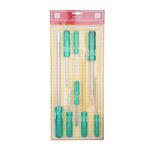 TAPARIA 1013 Hanging Pouch Screw Driver Kit (Set of 8), green & chrome, 8 screw driver 713, 922, 725, 828, 912, 712, 937, p5 861 75