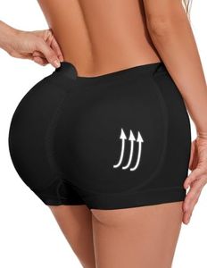 Zimi Collection Butt Lifter Panties for Women Padded Underwear Seamless Booty Pads Enhancer Shapewear Butt Lifting Panty Black S