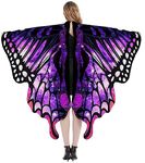 FEOYA Butterfly Costume for Women Adult Plus Size Halloween Costumes Cute Angel Fairy Wings Cape Shawl