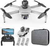 Lozenge Brushless Drone with Camera for Adults 4K GPS Drone 360 °Laser Obstacle Avoidance RC Quadcopter Helicopter L500 Pro MAX Dual Cameras (Grey, 3 Battery&1080P Dual Camera&Handbag)