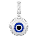 GIVA 925 Silver Evil Eye Charm - Without Chain, Fits in Bracelet | Gifts for Women and Girls | With Certificate of Authenticity and 925 Stamp | 6 Months Warranty*