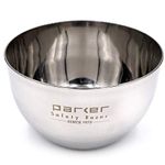 Parker Safety Razor, Deluxe Unbreakable Stainless Steel Shaving Bowl – for use with Your Favorite Shave Soap or Lathering Shaving Cream