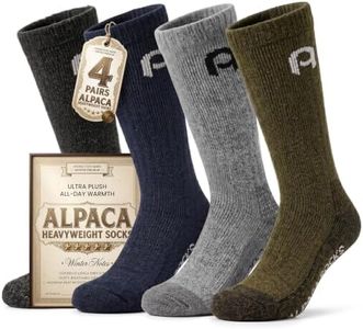 Alpacaparty Alpaca Socks for Men & Women Heavyweight Thermal Boot Socks