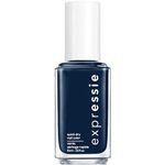 essie expressie™ vegan quick-dry nail polish, 8-free formula, feel the hype, navy blue, 10 ml