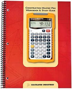 Calculated Industries 2140 Construction Master Pro Workbook and Study Guide | 4 Comprehensive Sections | Site Development | Footings, Slabs, Walls | Framing | Finishing |Practice Problems, Answers