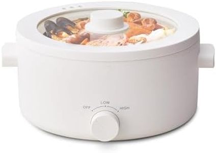 3L Electric Hot Pot, Ceramic Glaze Non-Stick Shabu Shabu Pot Electric with Adjustable Power Control for Shabu Shabu, Noodles, Sauté, Soup, Steak, Stir Fry, Eggs