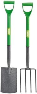 Draper 16566 Easy Find Carbon Steel Garden Fork and Spade Set