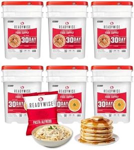 READYWISE - 3 Month, Emergency Food Supply, 894 Servings, 6 Buckets, Freeze-Dried, MRE, Camping, Hiking, Survival, Adventure Meal, 25-Year Shelf Life