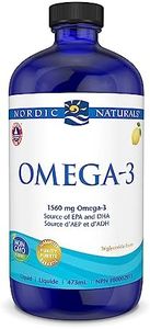 Nordic Naturals Omega-3 Liquid - Aids in Cognition and Heart Health, Lemon Flavor, 473 mL