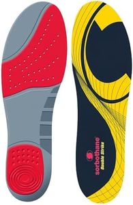 Double Strike Insoles Men & Women – Shock Absorbing Inserts for Plantar Fasciitis, Arch Support & Heel Relief – Antibacterial Shoe Inserts for Walking, Running, Work Boots, Sizes 3 - 12.5 UK