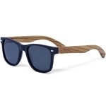 GOWOOD Zebra Wood Sunglasses Mens & Women | Premium Polarized Real Wood Temples & Acetate Frame | Blacked out Sunglasses UV400 Lenses | Women & Mens Sunglasses UV Protection | CE Marked