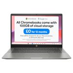 HP Chromebook 14" , AMD Athlon 3050C Processor , 4 GB RAM , 64GB eMMC Storage , AMD Radeon Graphics , HD Display , Up to 10hr 30 min battery , Chrome OS , Dual Speakers , Mineral Silver , 14b-na0005na