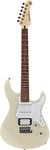 Yamaha Pacifica 112V electric guitar for beginners and advanced players, with 2 online lessons with a Yamaha Music School teacher, in Vintage White