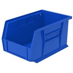 Akro-Mils 30237 AkroBins Plastic Hanging Stackable Storage Organizer Bin, 9-Inch x 6-Inch x 5-Inch, Blue, 12-Pack