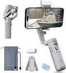 hohem iSteady XE Kit Gimbal Stabilizer for Smartphone 3-Axis Foldable Fill Light Gimbal for iPhone&Android Lightweight Youtuber Vlogging Live Stream